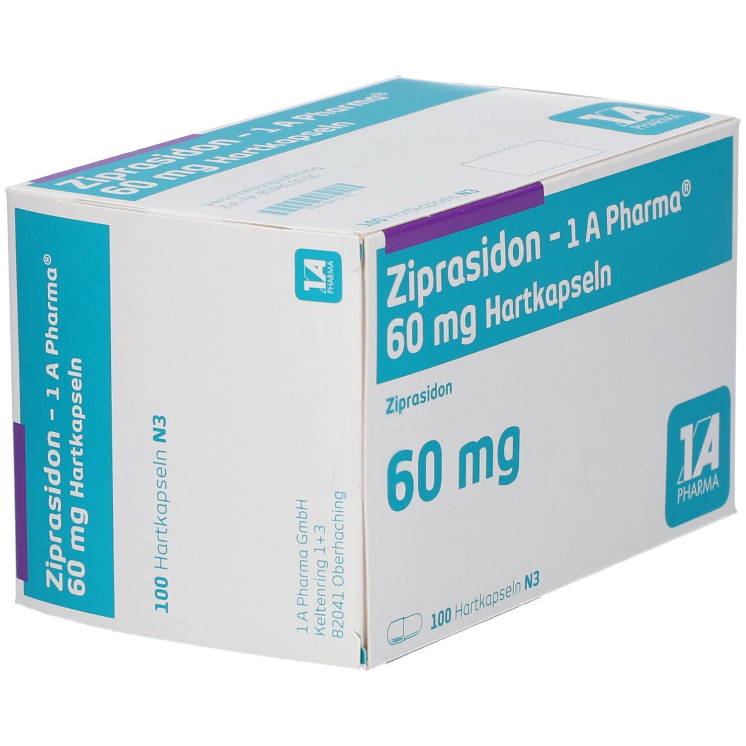 Ziprasidon-1A Pharma 60 mg Hartkapseln 100 St