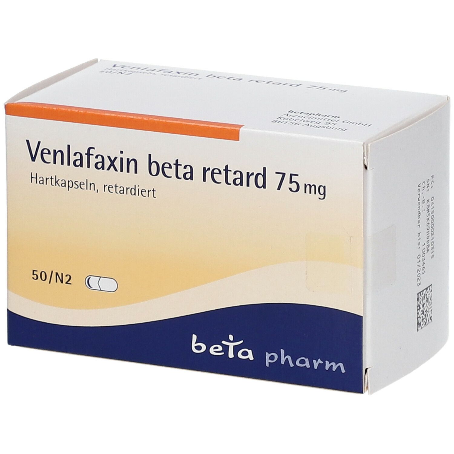 Venlafaxin beta retard 75 mg