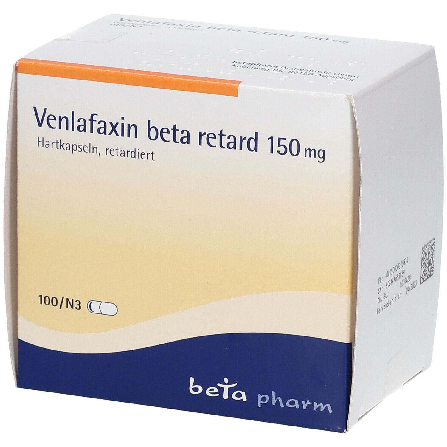 Venlafaxin beta retard 150 mg