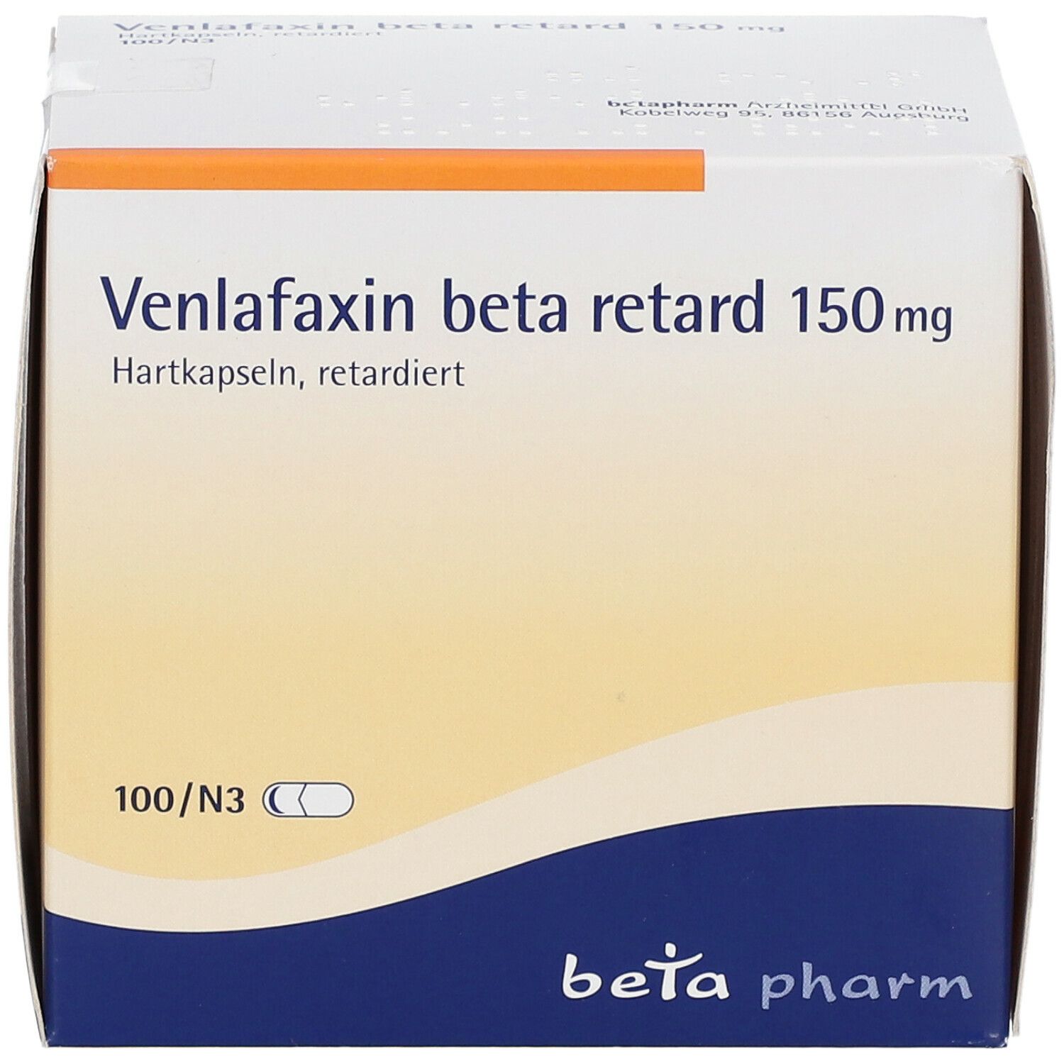Venlafaxin beta retard 150 mg