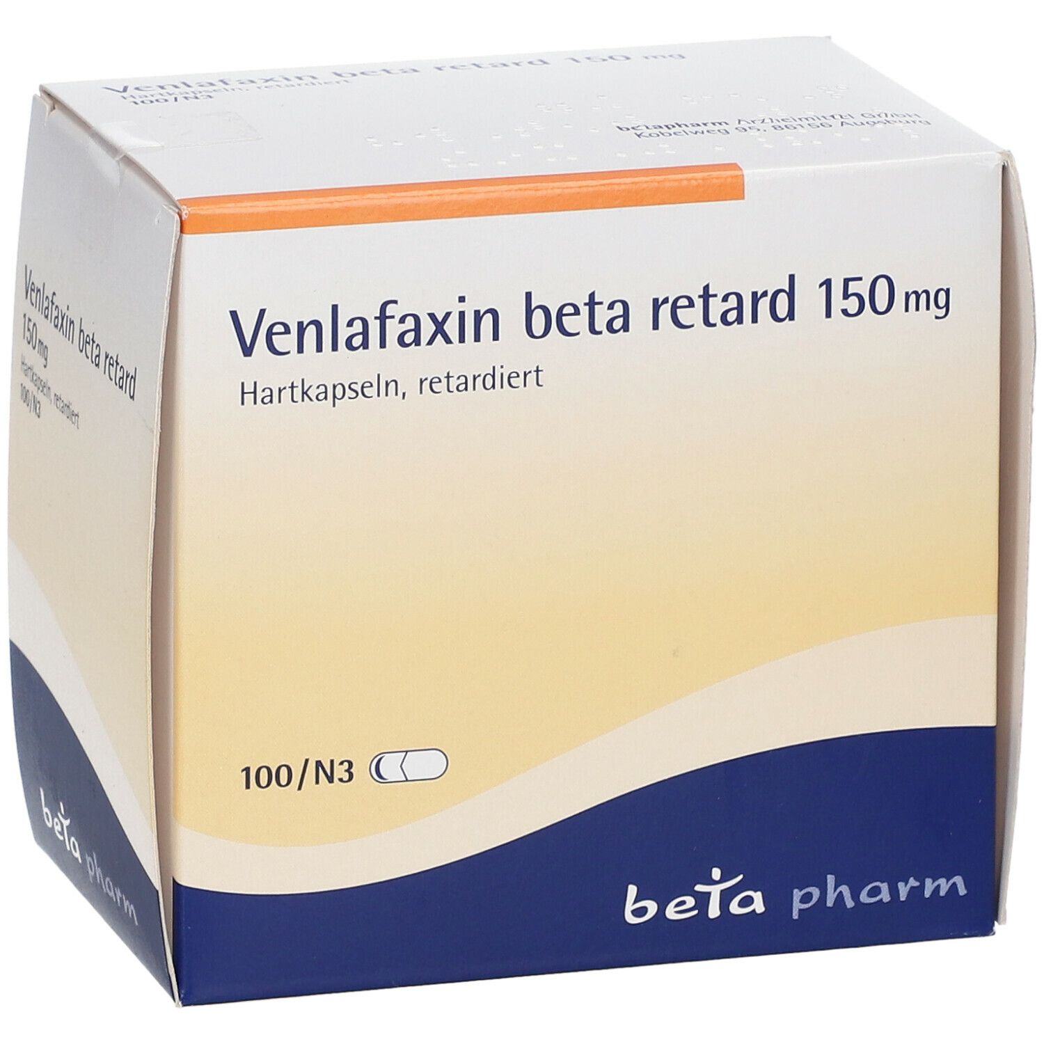 Venlafaxin beta retard 150 mg