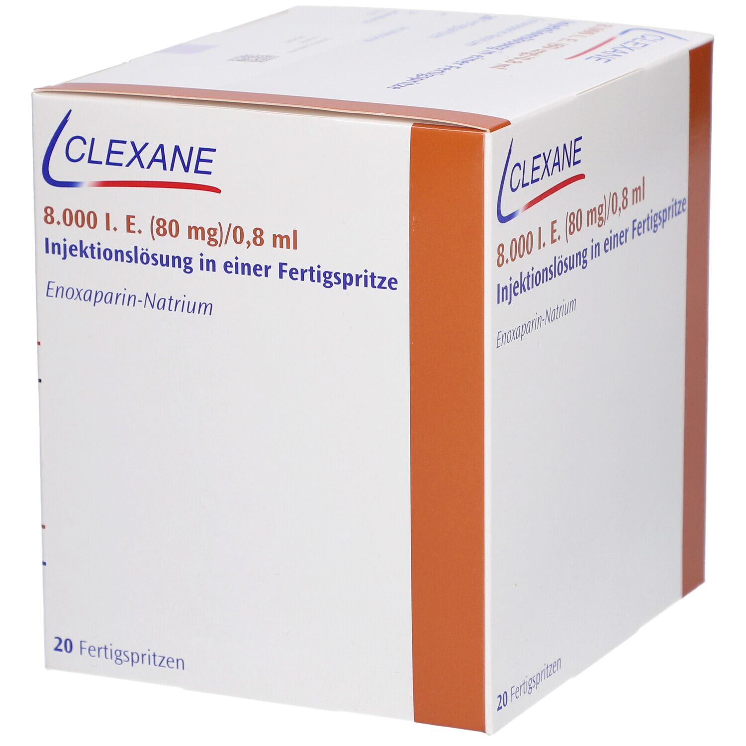 CLEXANE 8.000 I.E. 80mg/0,8ml ILO F.Sp.+Sich-Sys.
