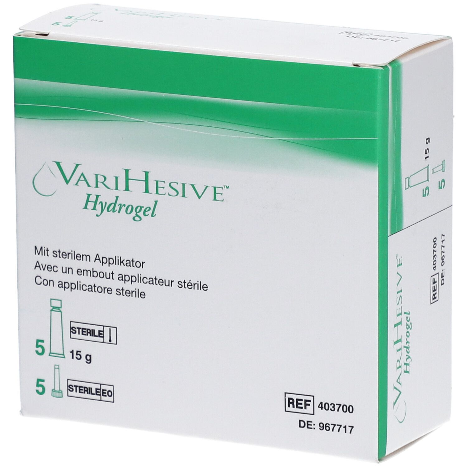 Varihesive Hydrogel mit Applikator 5x15 g Gel