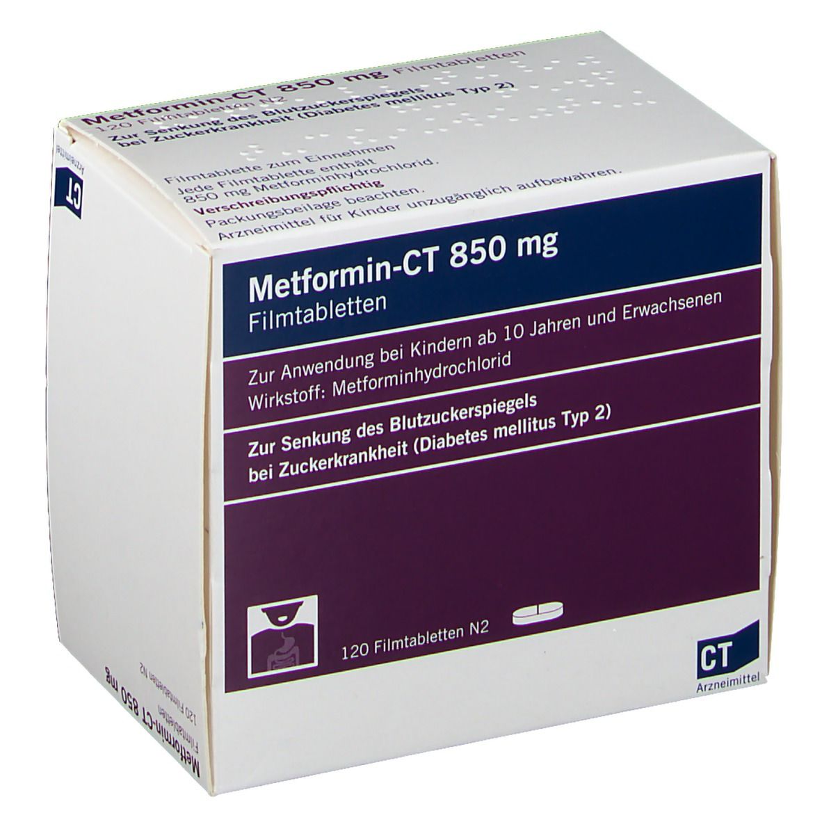 Metformin- Ct 850 mg Filmtabletten