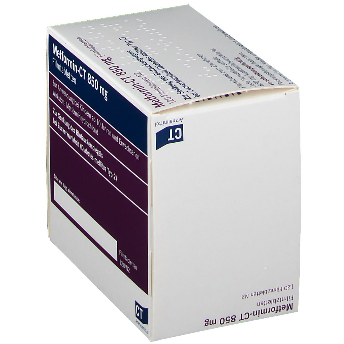 Metformin- Ct 850 mg Filmtabletten