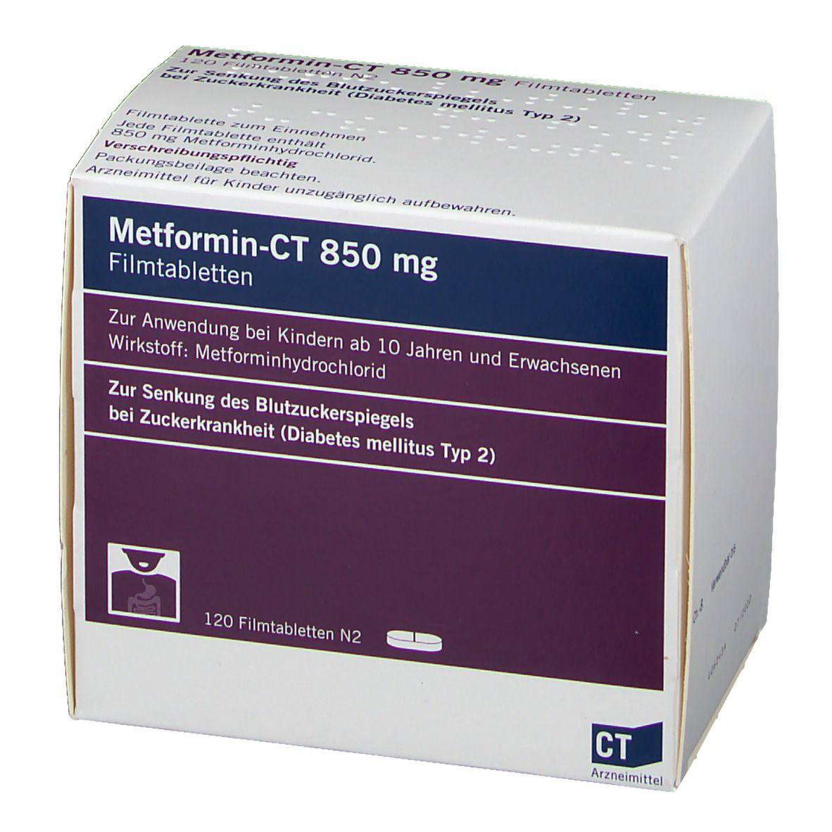 Metformin- Ct 850 mg Filmtabletten