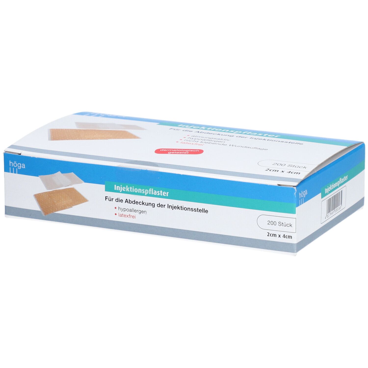 Injektionspflaster Hypoallergen 2 x 4 cm