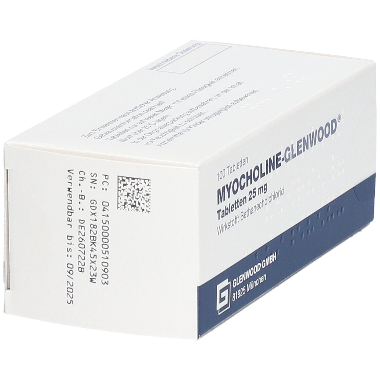 Myocholine Glenwood 25 mg Tabletten 100 St