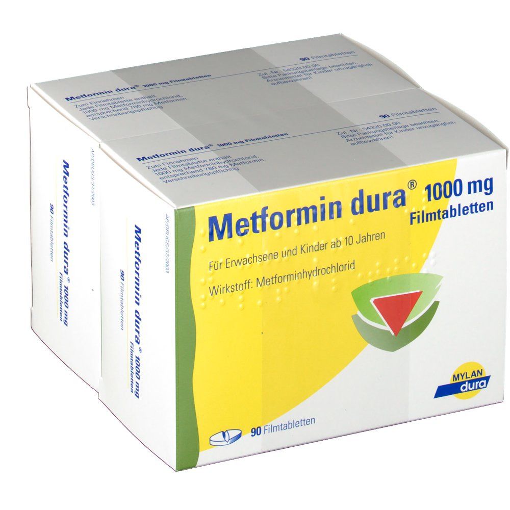 METFORMIN dura 1.000 mg Filmtabletten