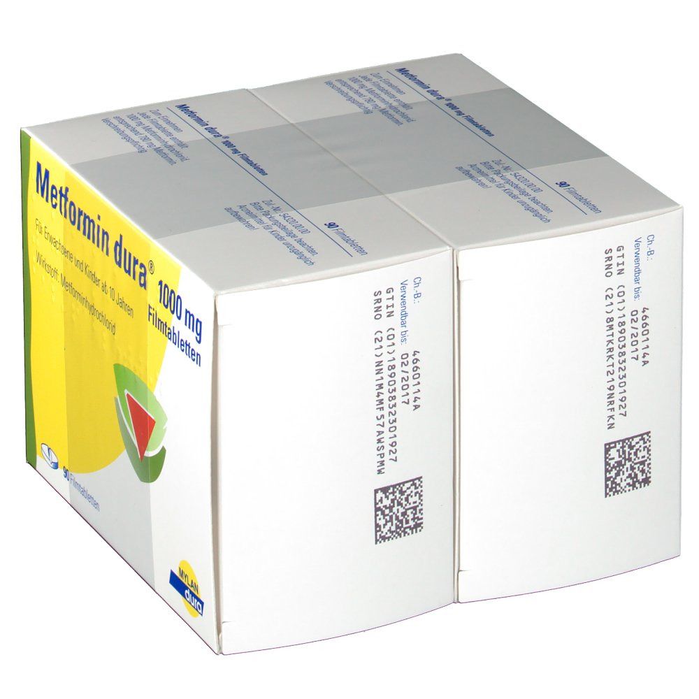 METFORMIN dura 1.000 mg Filmtabletten