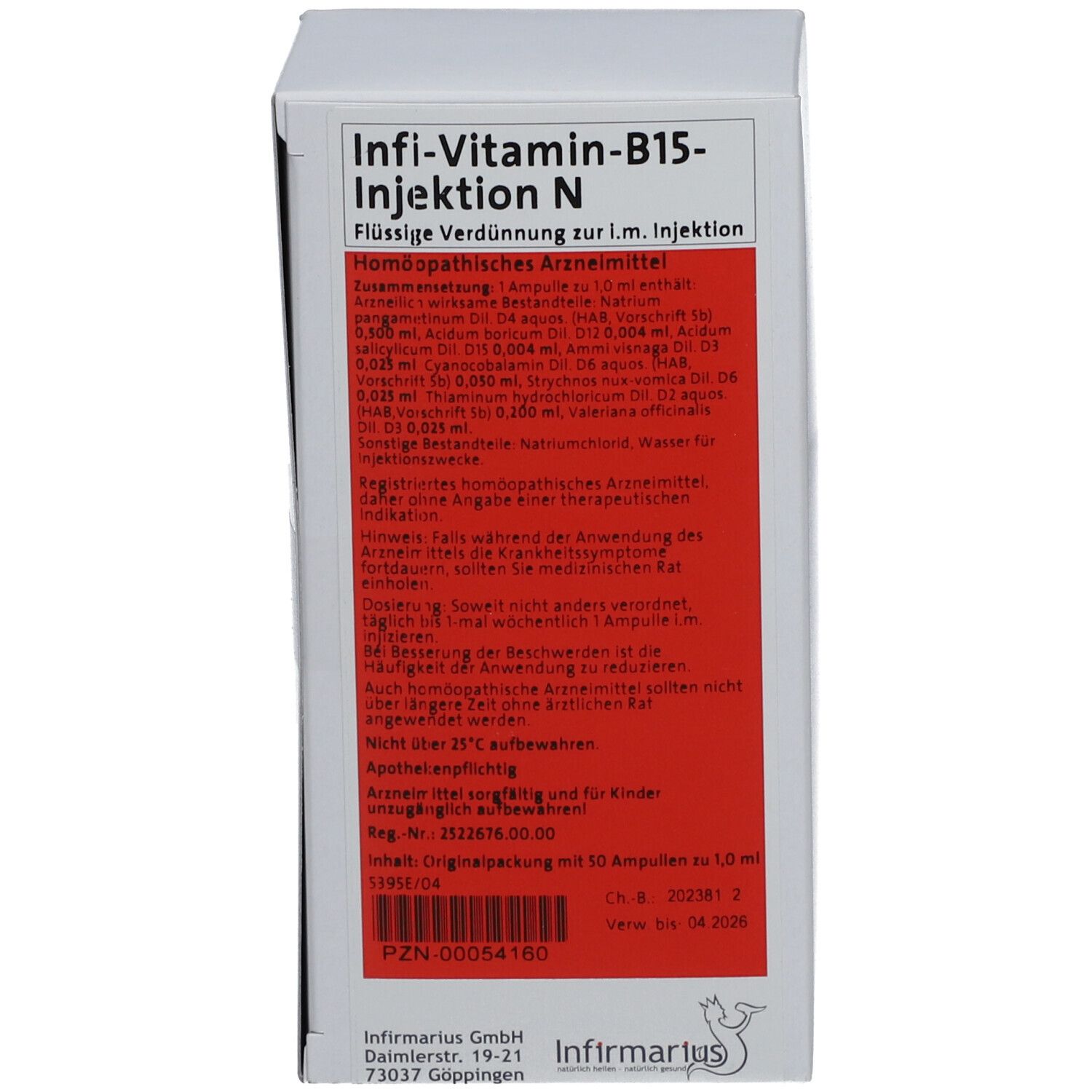 INFI VITAMIN B 15 Injektion N
