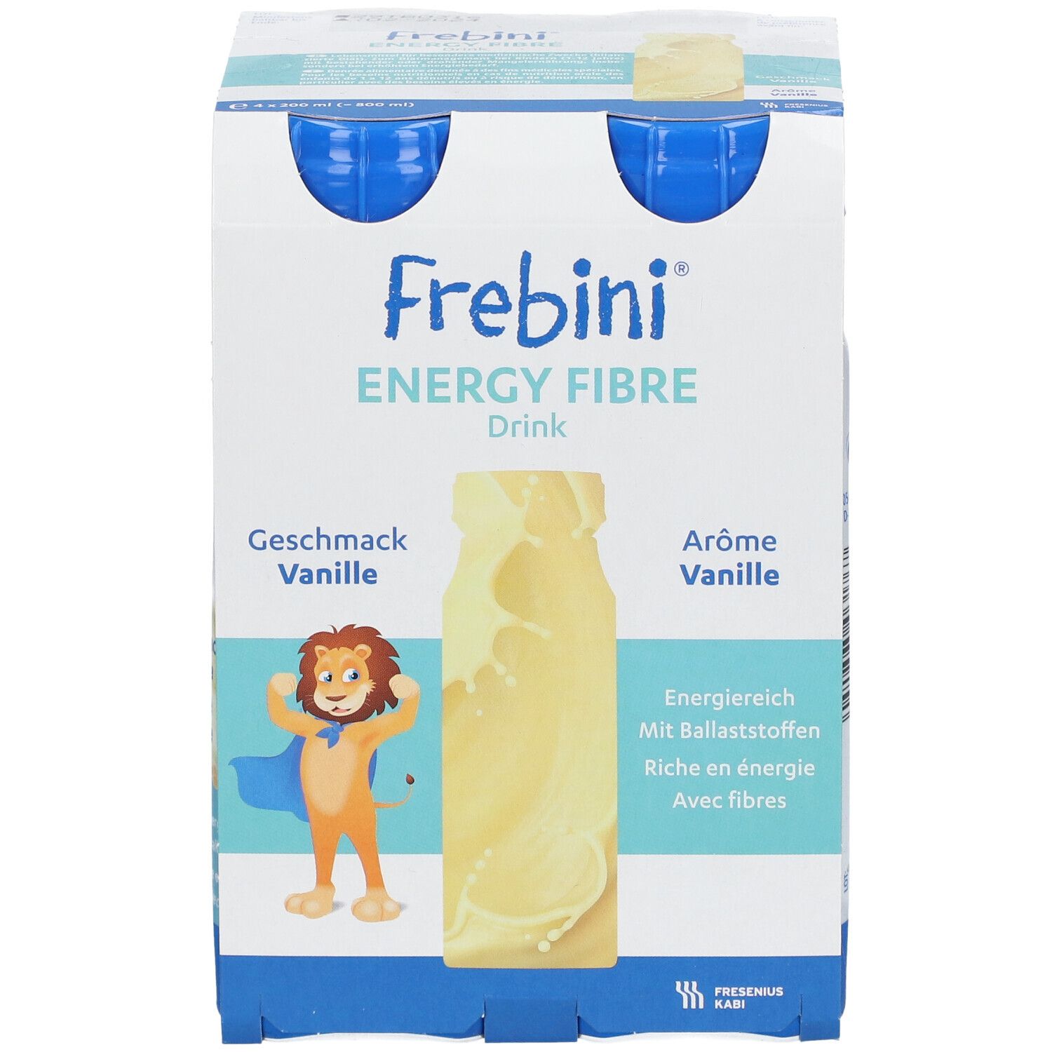 Frebini Energy Fibre Trinknahrung Vanille | Aufbaunahrung mit Vitaminen für Kinder