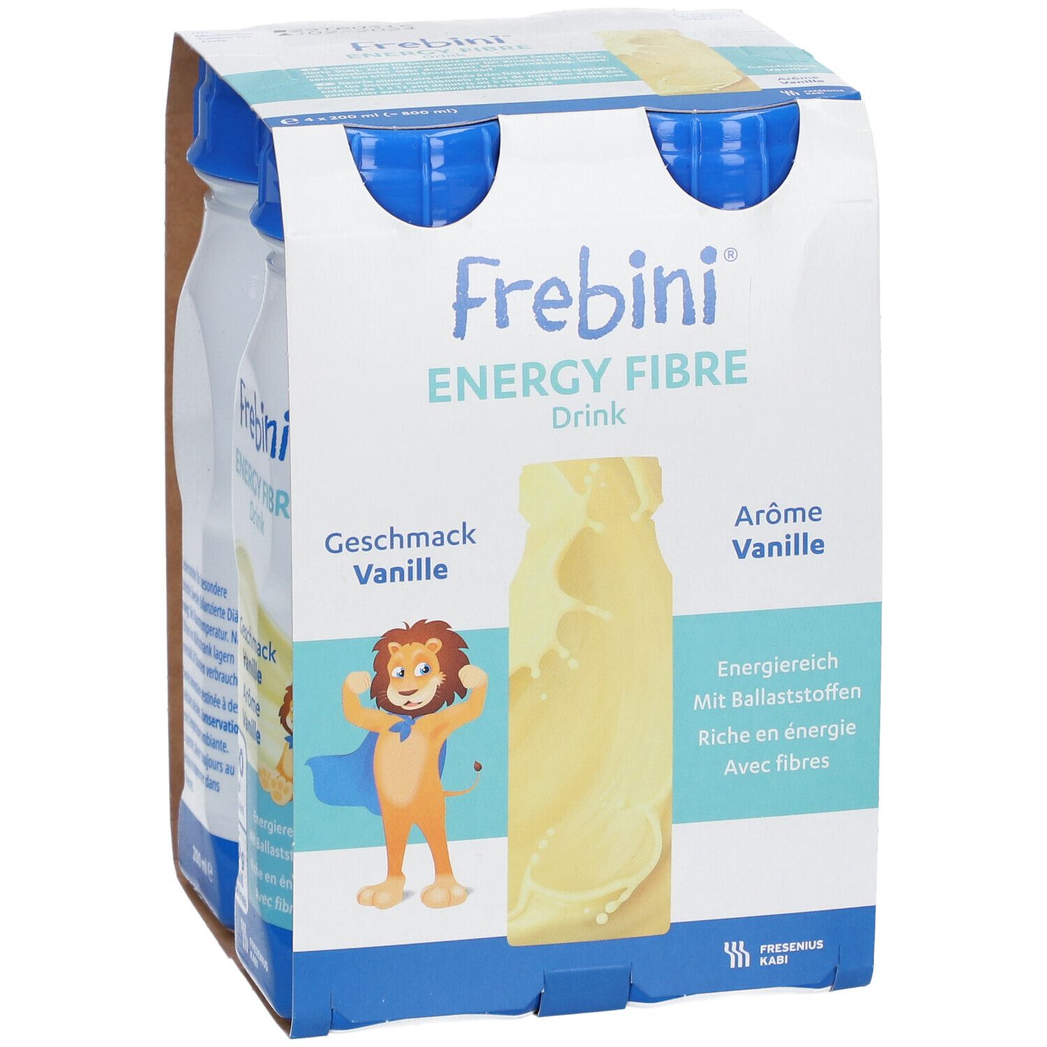 Frebini Energy Fibre Trinknahrung Vanille | Aufbaunahrung mit Vitaminen für Kinder