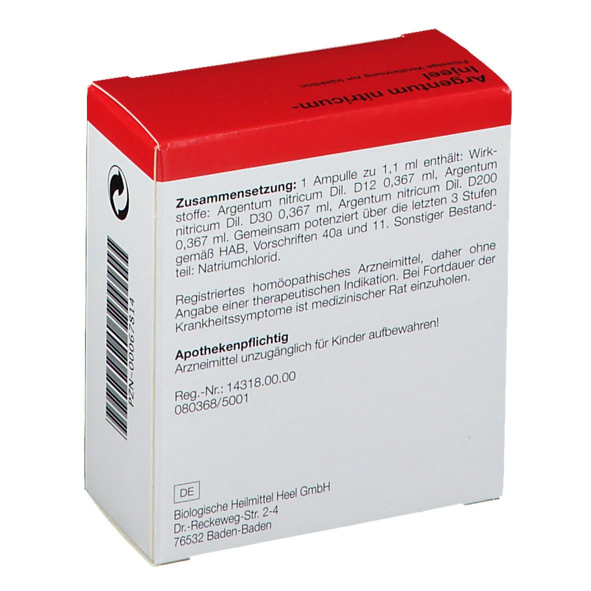 Argentum nitricum-Injeel® Ampullen