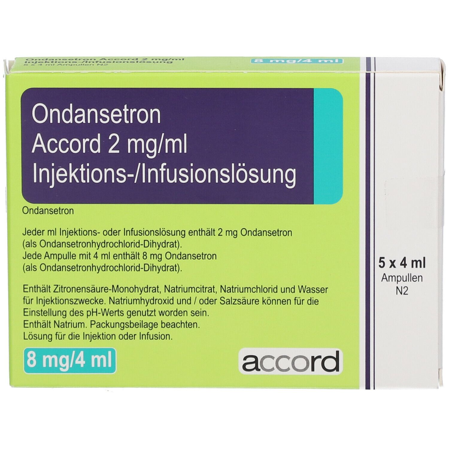 Ondansetron Accord 8 mg/4 ml