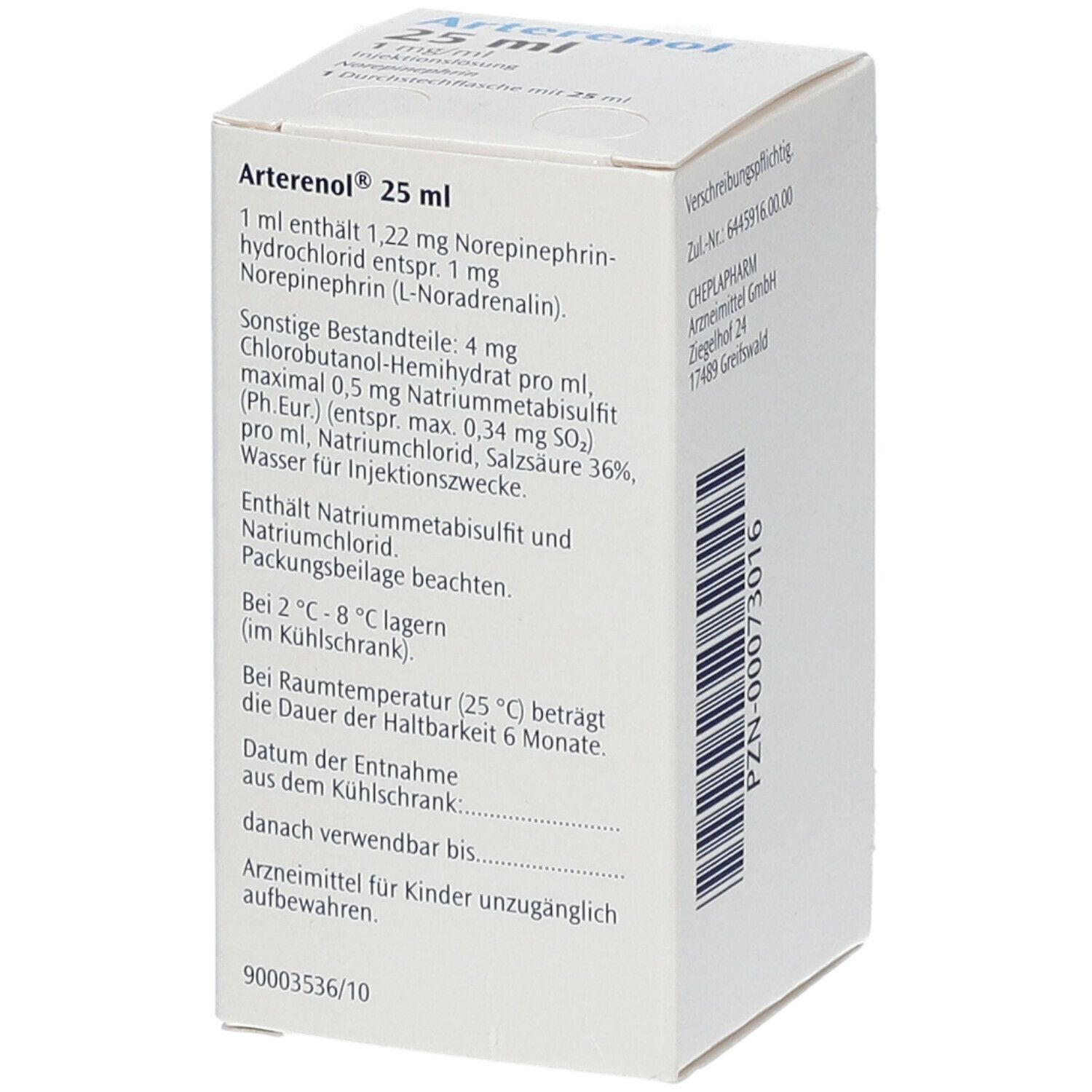 Arterenol® 1 mg/ml