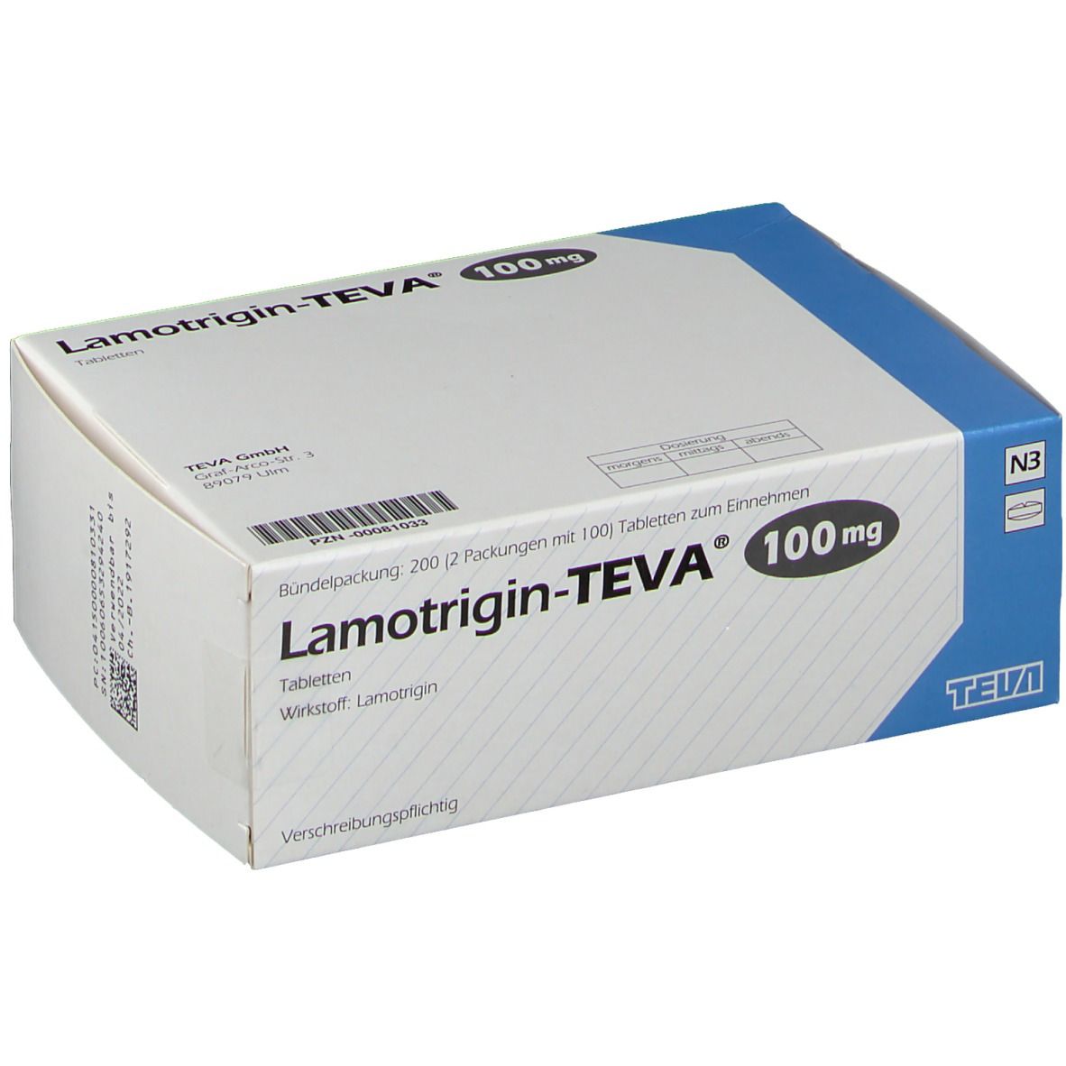 Lamotrigin-TEVA® mg 200 St -