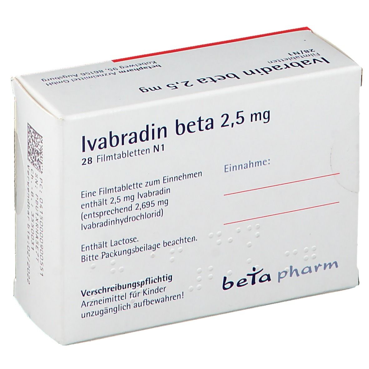 Ivabradin beta 2,5 mg