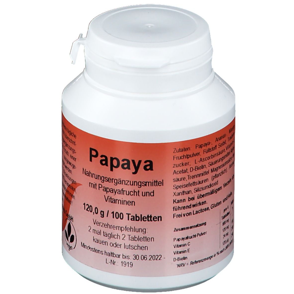 Papaya Kautabletten 100 St shopapotheke.at