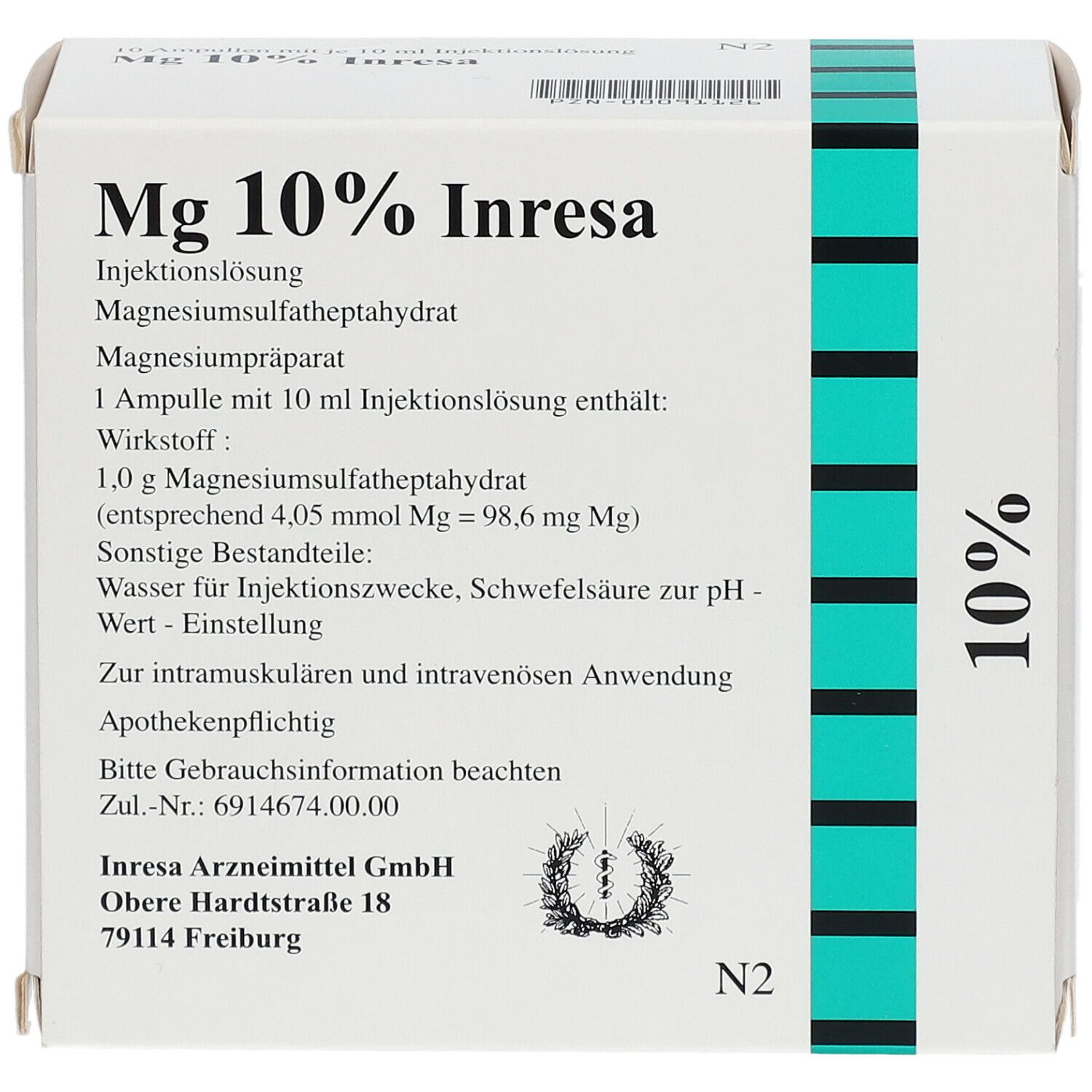 MG 10% Inresa Injektionslösung