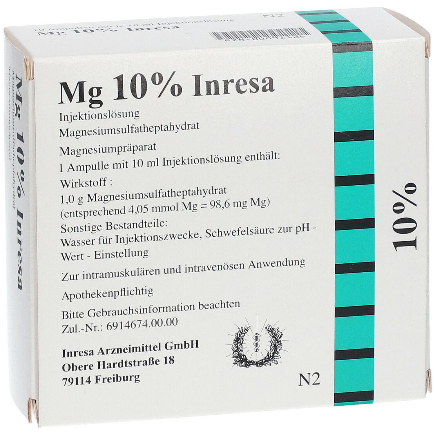 MG 10% Inresa Injektionslösung