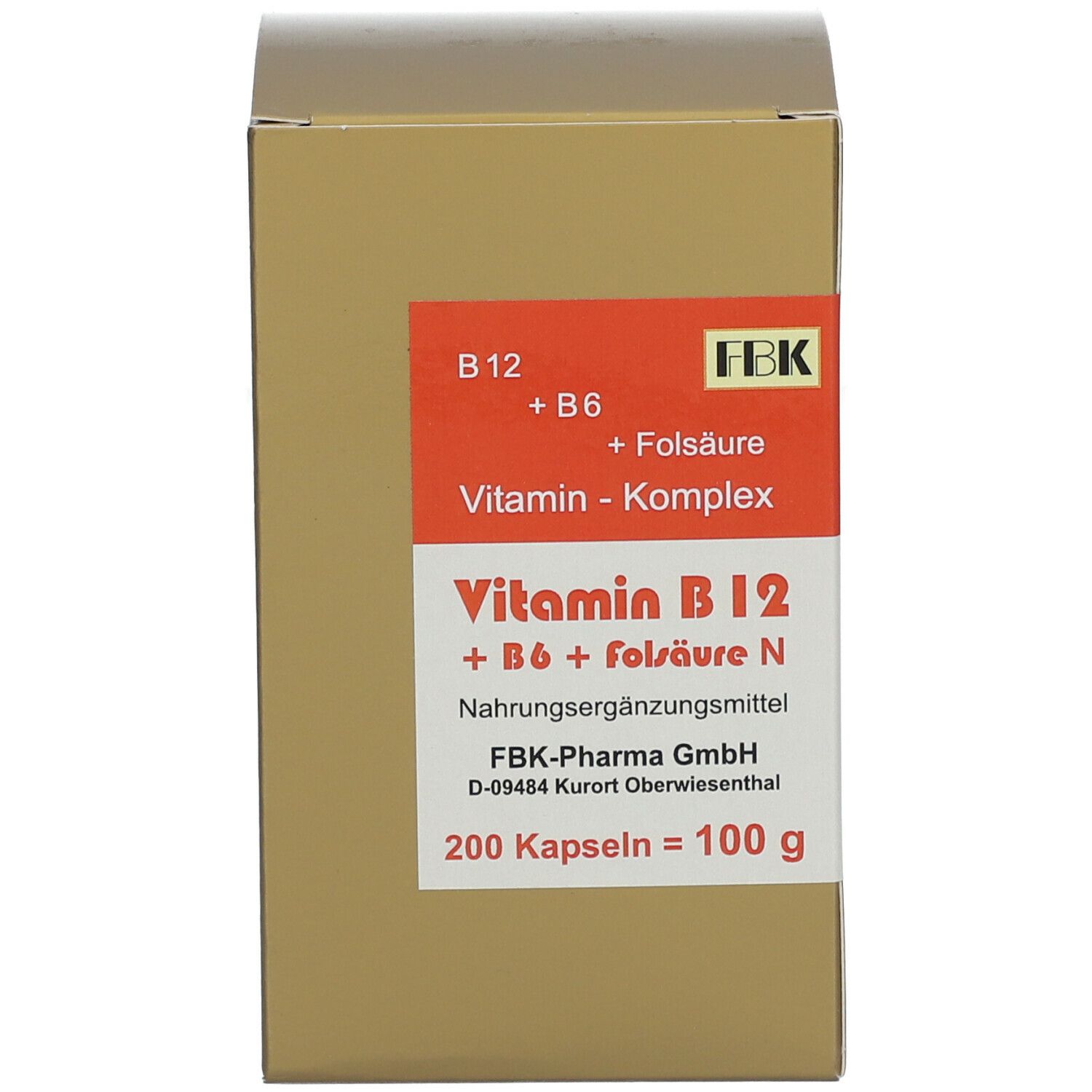 Bioxera® Vitamin B12 + B6 + Folsäure N