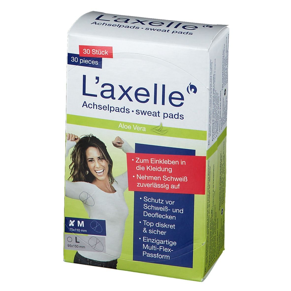 Laxelle Achselpads mit Aloe Vera Gr. M 75 x 110 cm