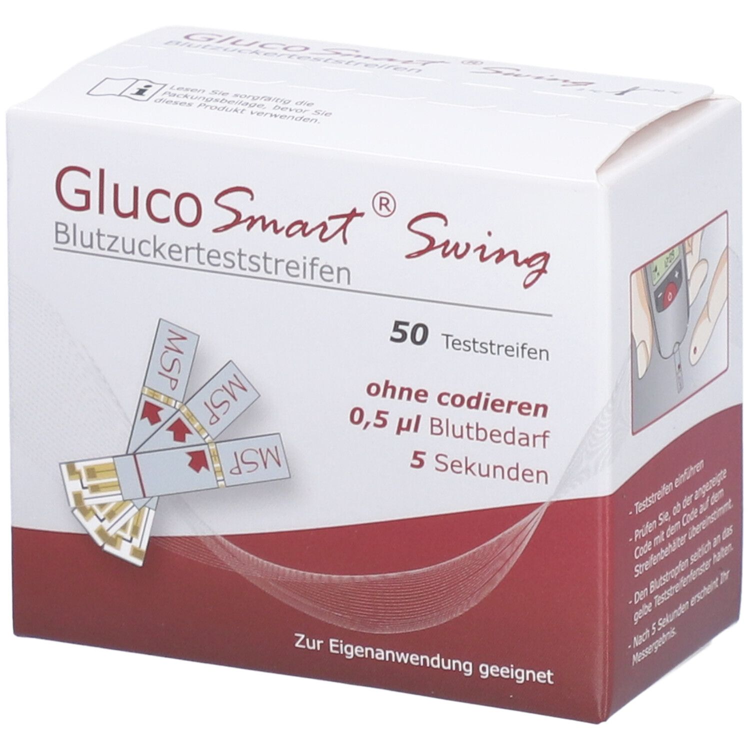 GLUCOSMART® Swing Blutzuckerteststreifen