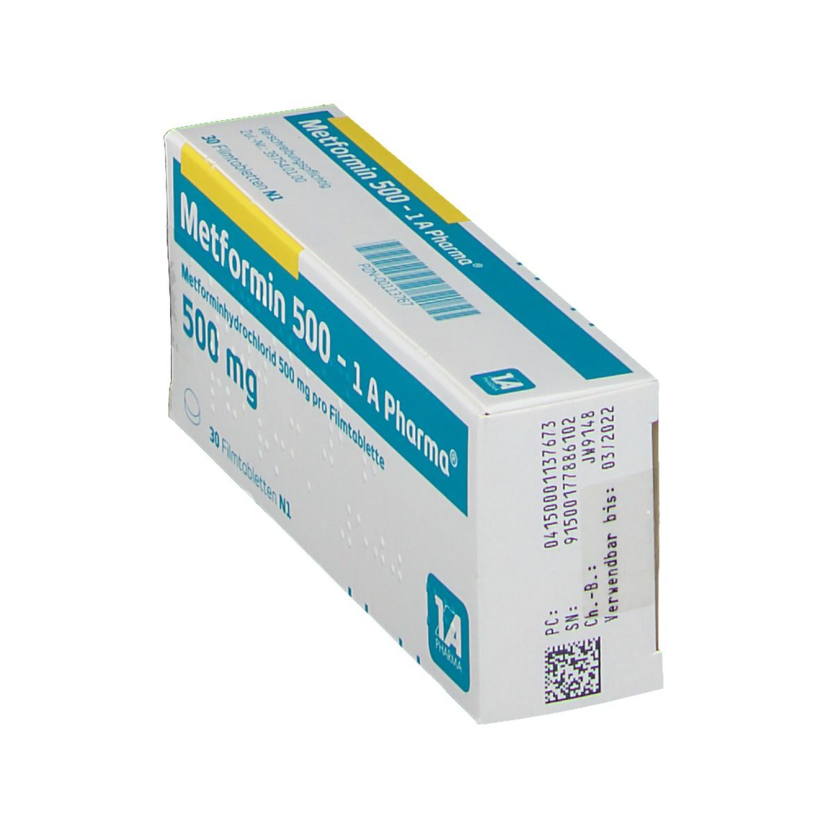 Metformin 500-1A Pharma Filmtabletten 30 St