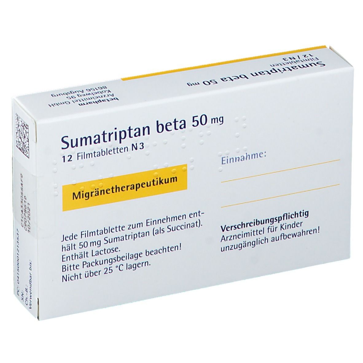 Sumatriptan beta 50 mg