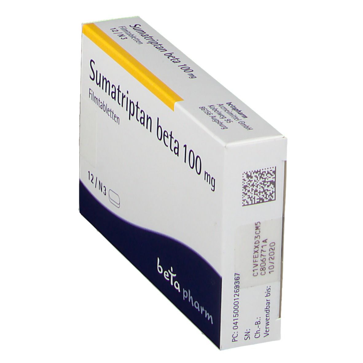 Sumatriptan Heumann 100 mg Filmtabletten 12 St