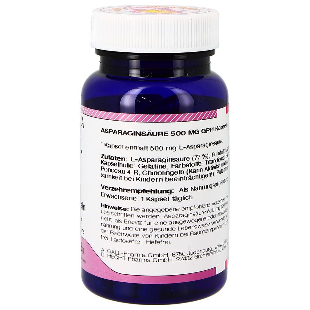 GALL PHARMA Acide aspartique 500 mg capsule