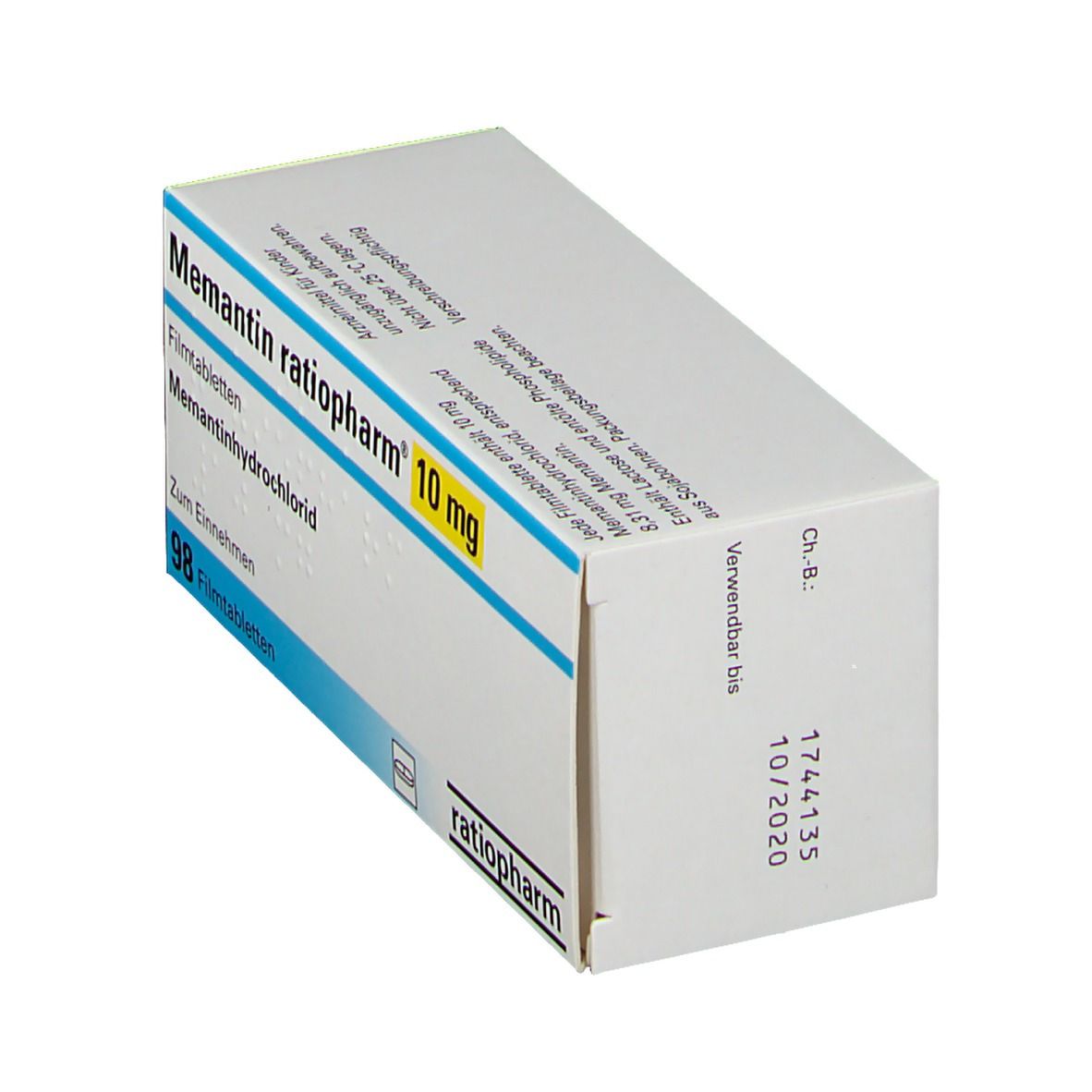 MEMANTIN-ratiopharm 10 mg Filmtabletten 42 St