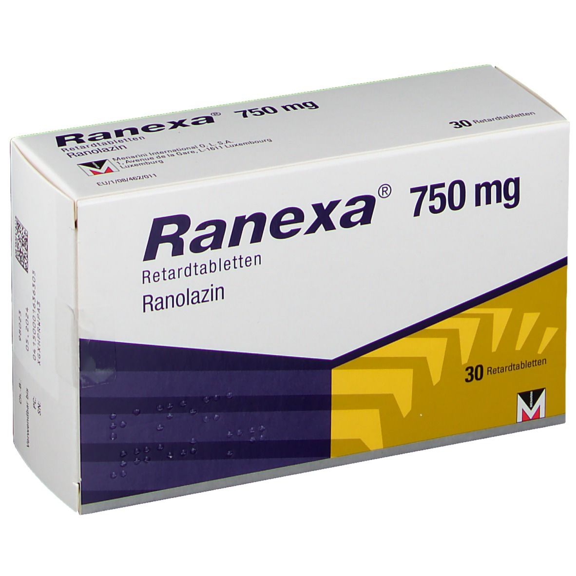 Ranexa 750 mg Retardtabletten 30 St Retard-Tabletten