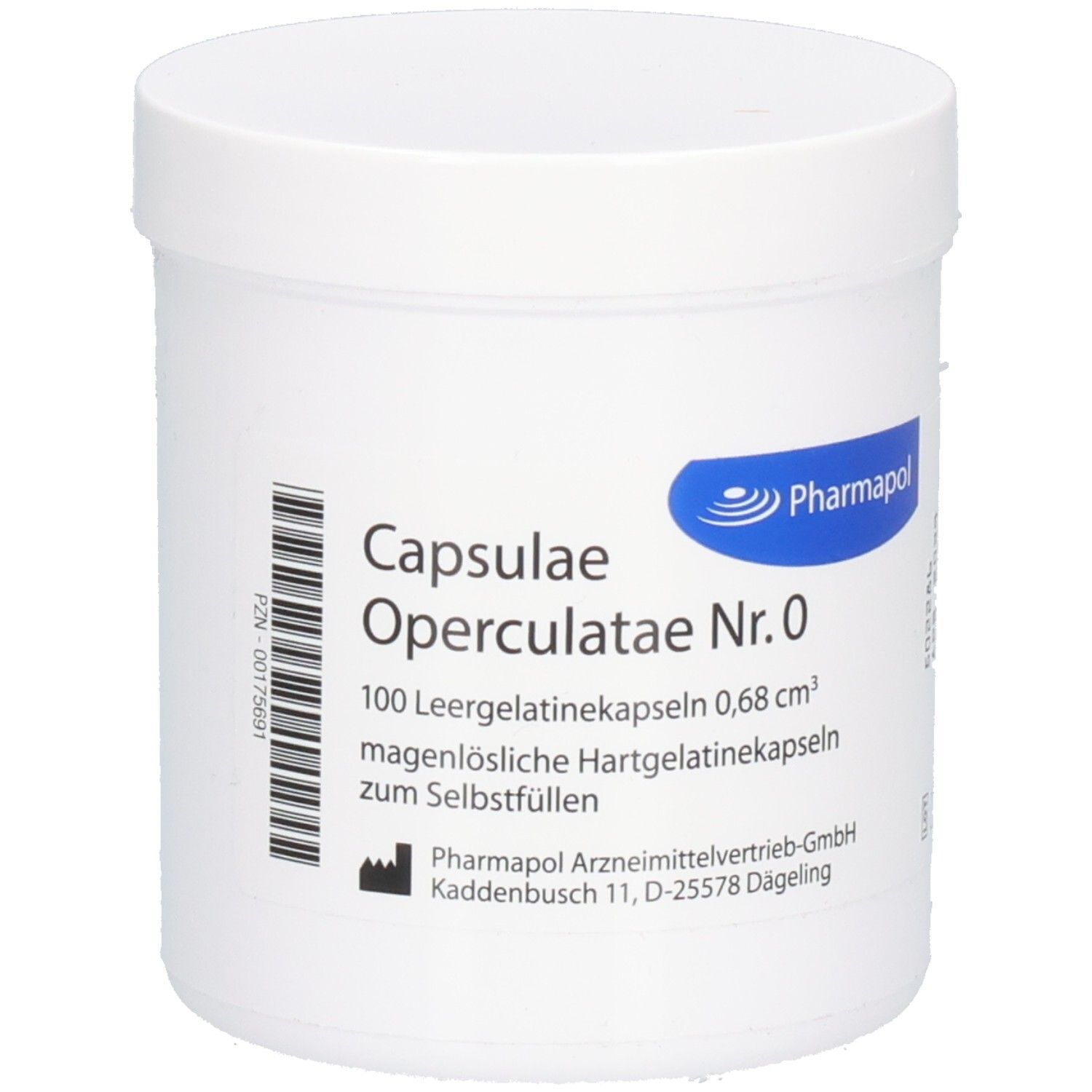 Capsulae Operculatae Kapseln Nr.0 0,68 100 St