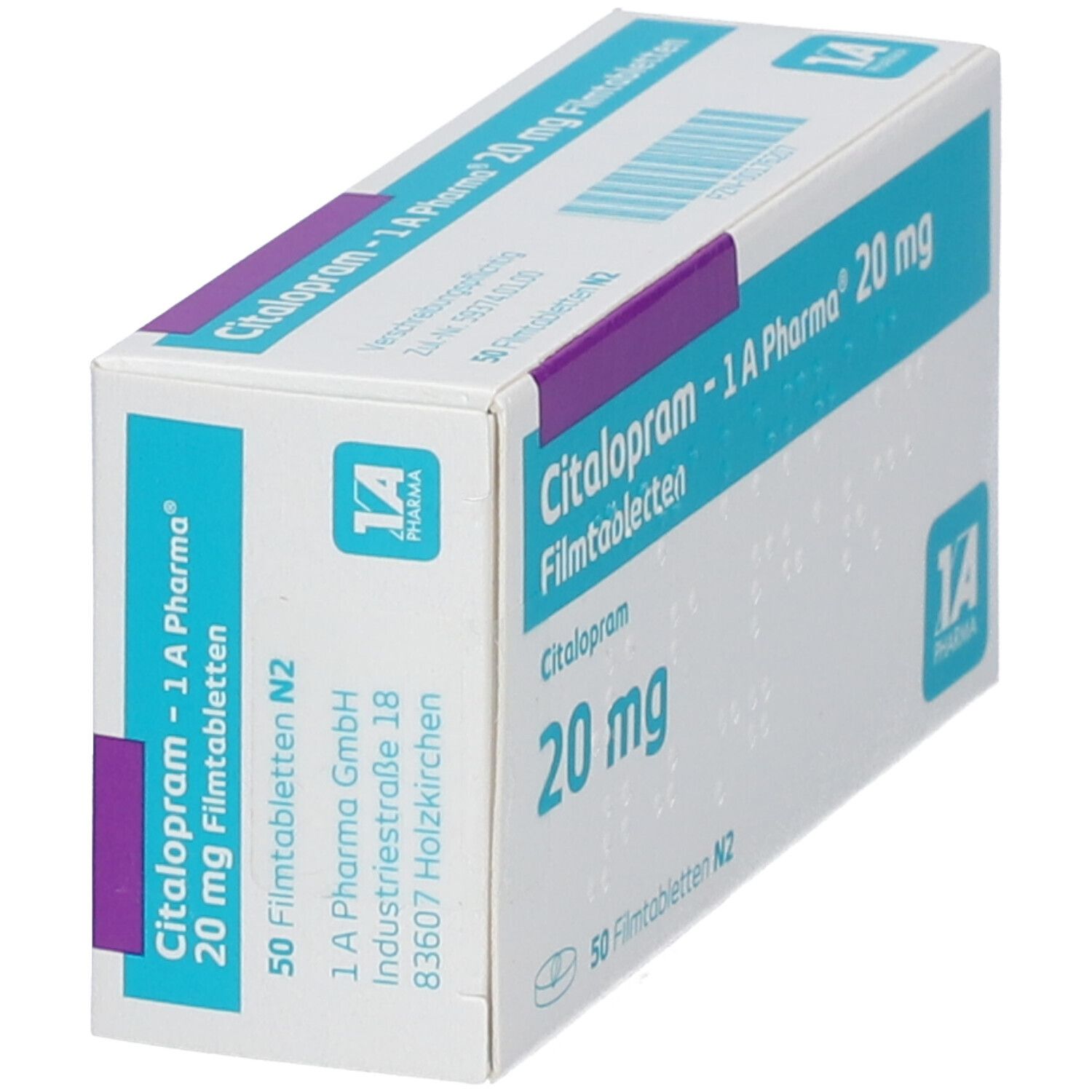 Citalopram-1A Pharma 20 mg Filmtabletten 50 St