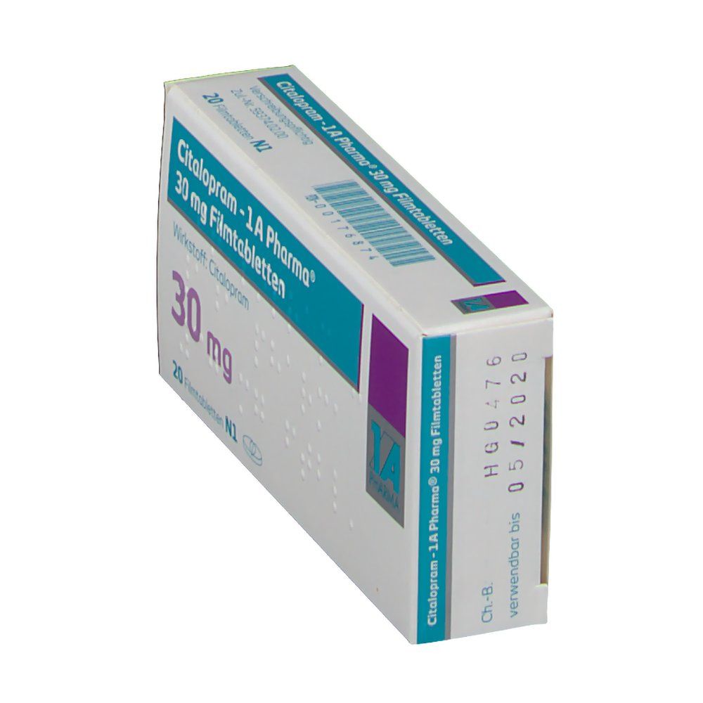 Citalopram-1A Pharma 30 mg Filmtabletten 20 St