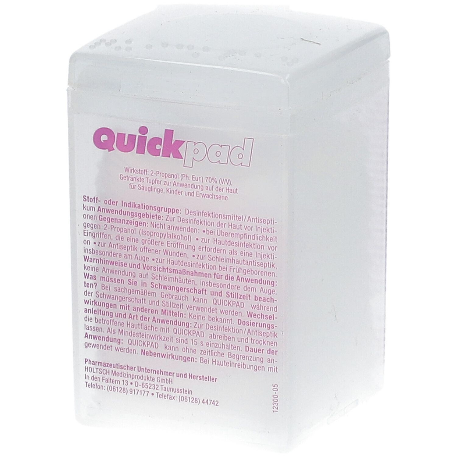 Quickpad Alkohol Tupfer Spender