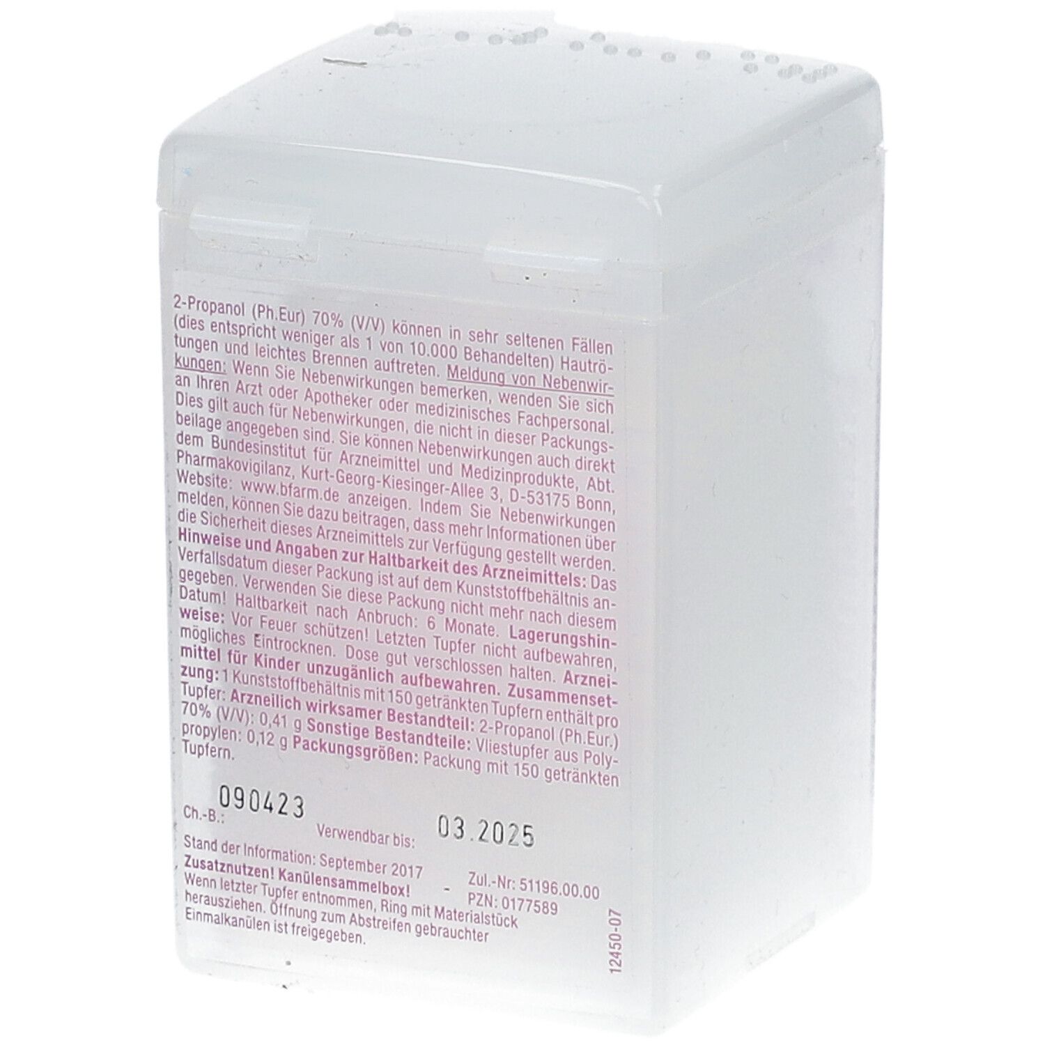 Quickpad Alkohol Tupfer Spender