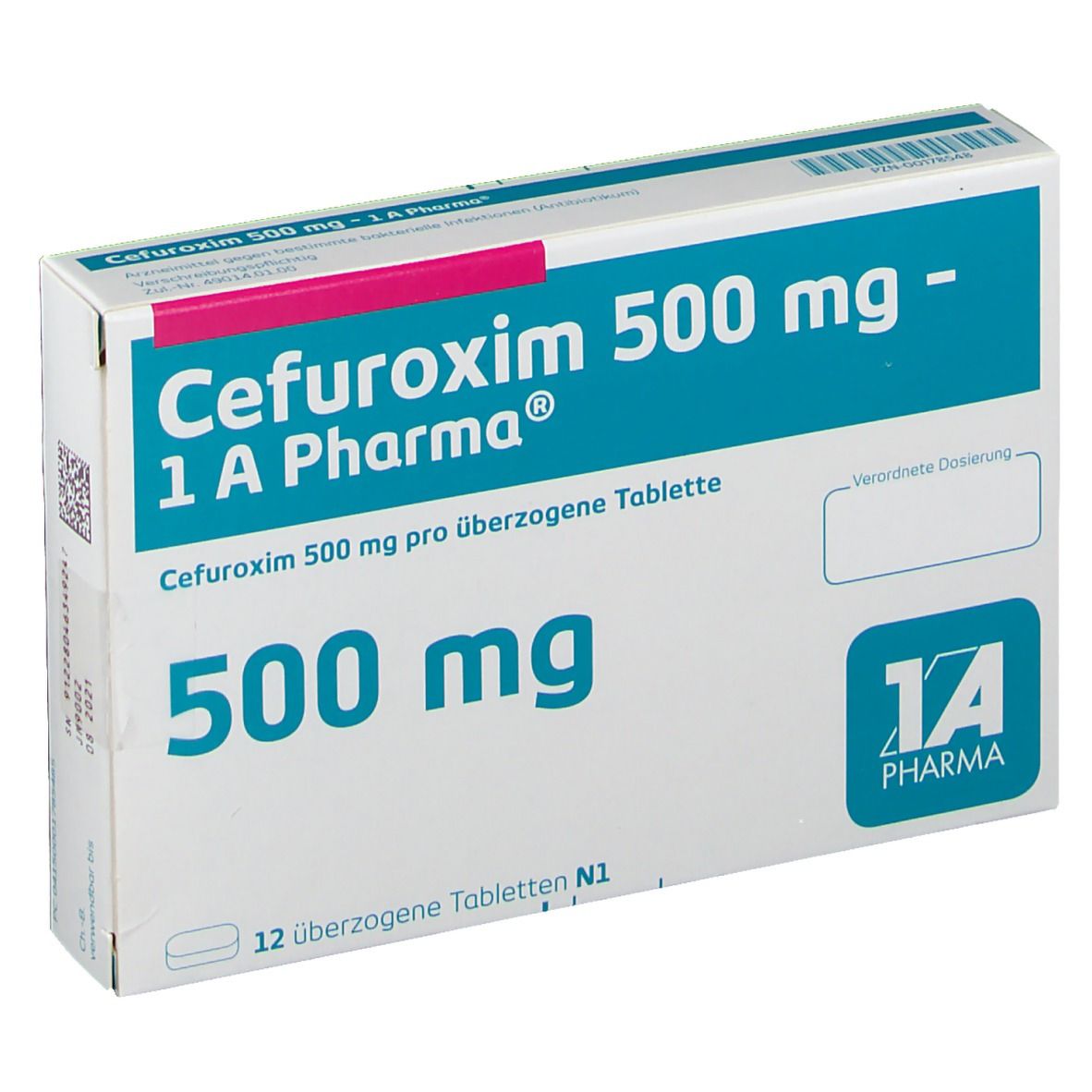 Cefuroxim 500 mg - 1 A Pharma ®.
