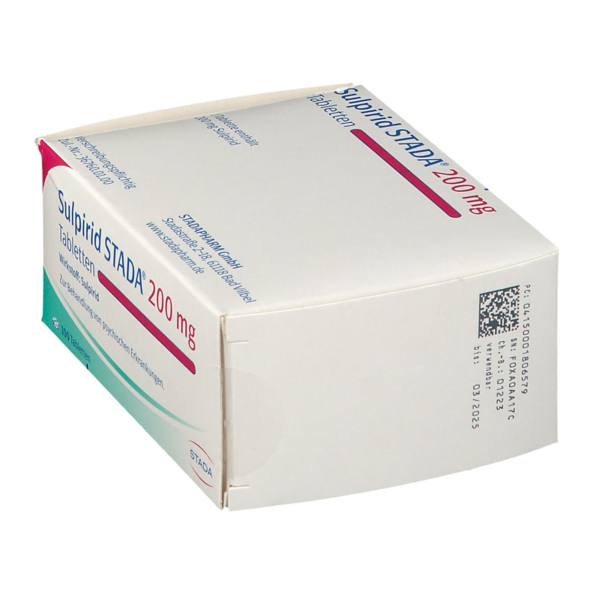 Sulpirid Stada 200 mg Tabletten 100 St