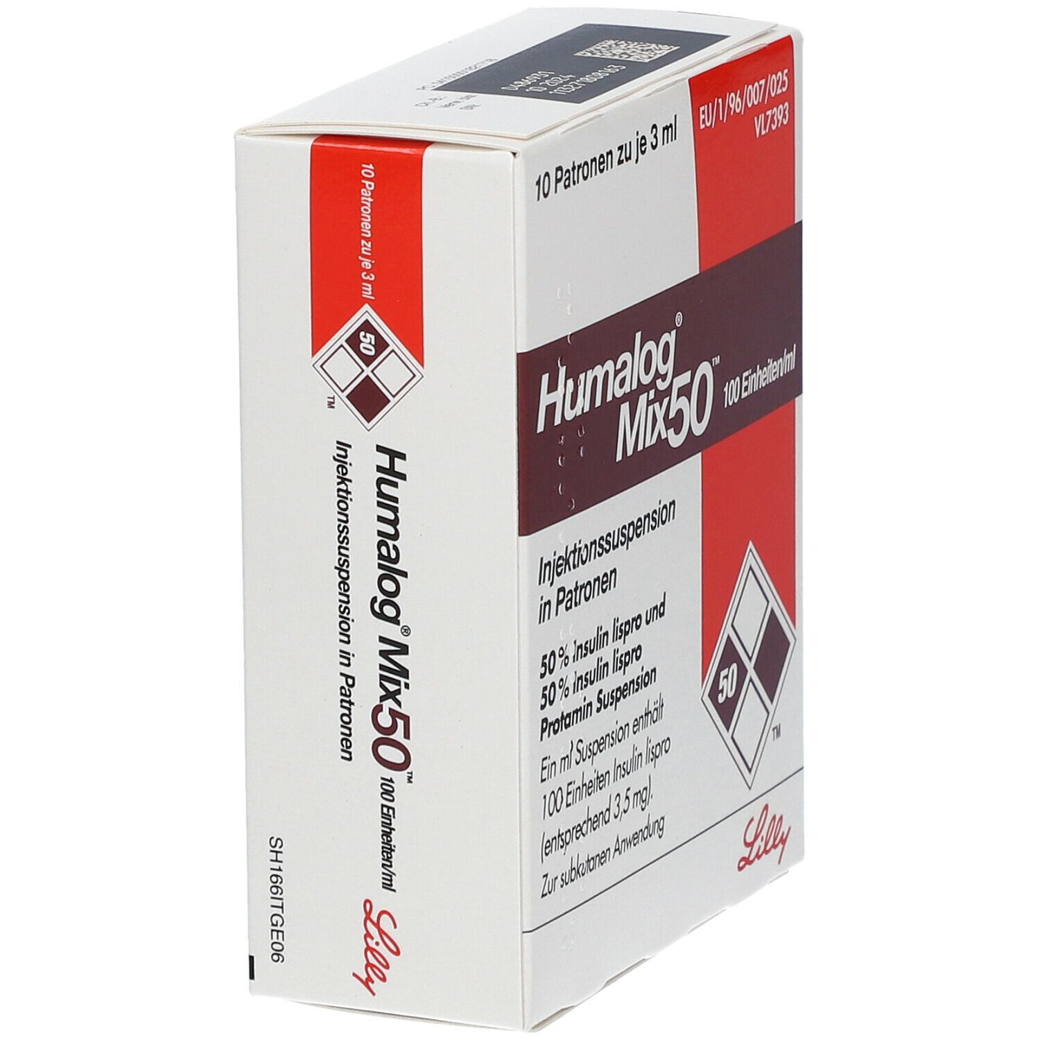 Humalog Mix 50 100 E/ml Patrone Injektionssusp. 10x3 ml Injektionssuspension