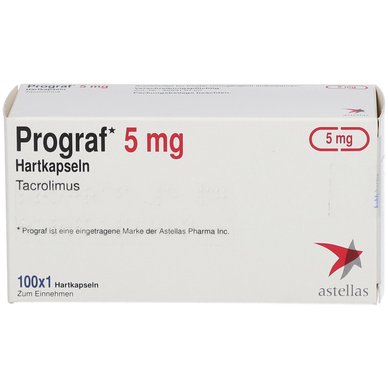 Prograf 5 Mg 100 St Mit Dem E-rezept Kaufen - Shop Apotheke