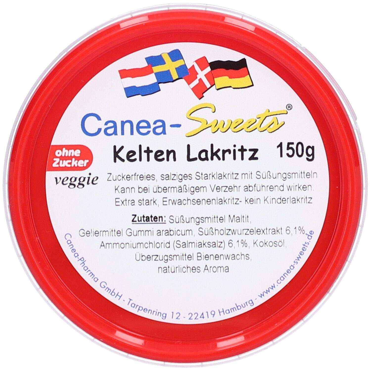 Canea-Sweets Kelten-Lakritz zuckerfrei