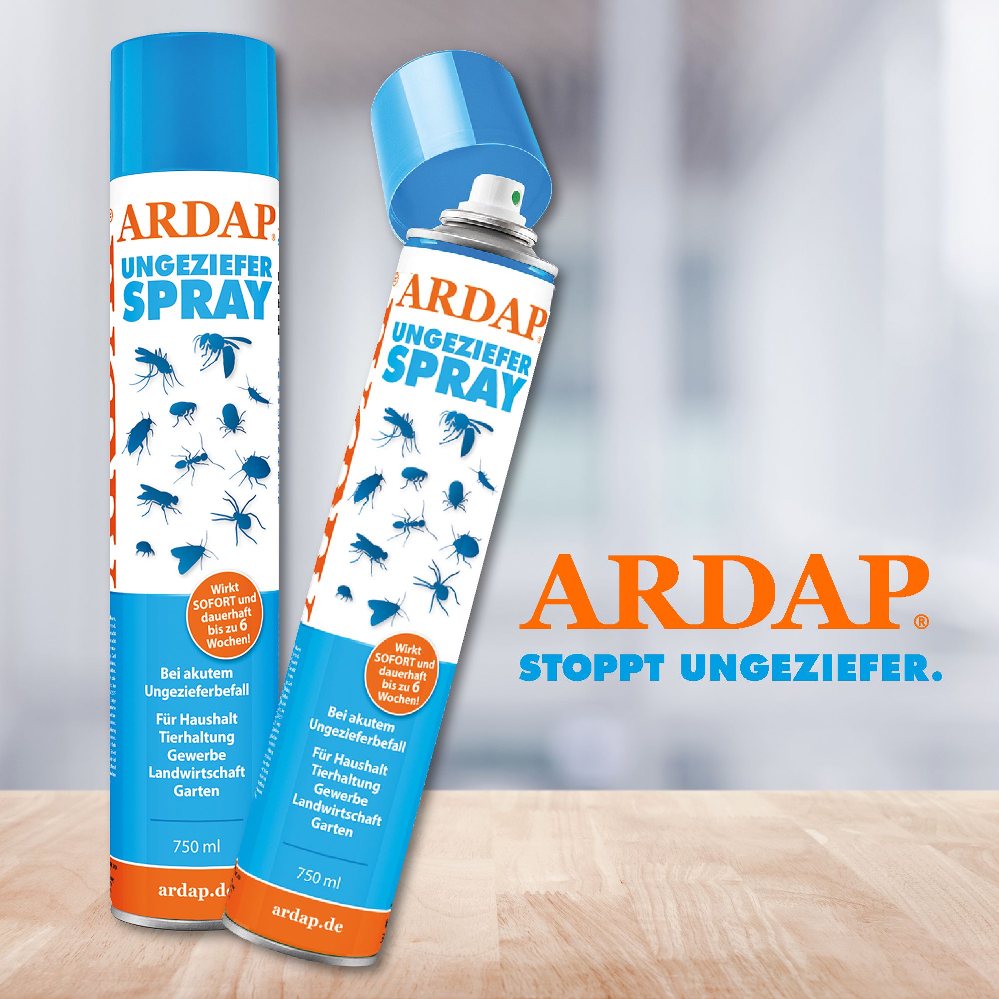[Paket] Ardap Ungezieferspray 3x 750 ml (2250ml) | Onlineshop für  Tiernahrung und Zubehör