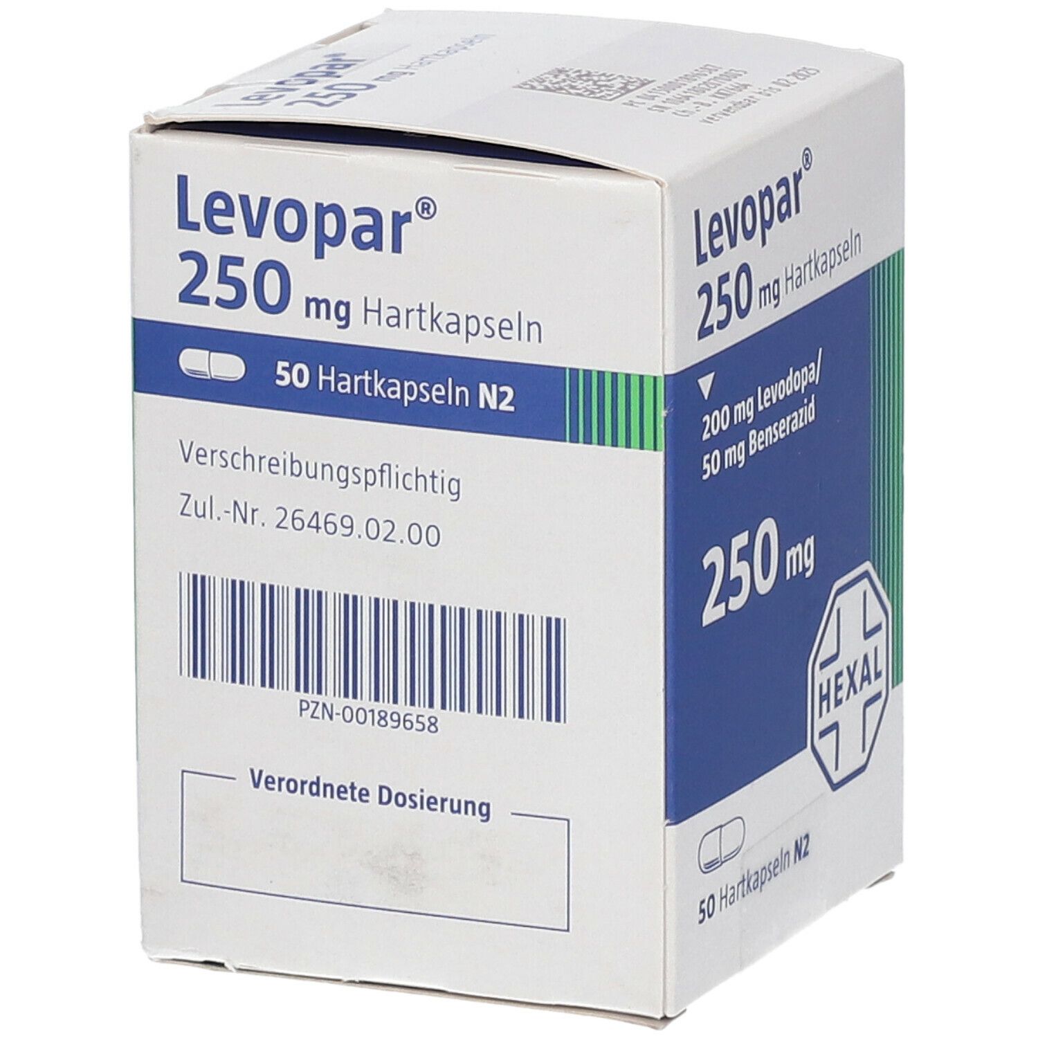 Levopar 250 mg Hartkapseln 50 St