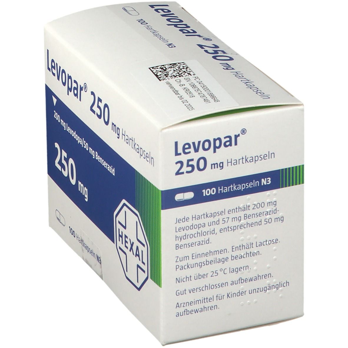 Levopar 250 mg Hartkapseln 100 St