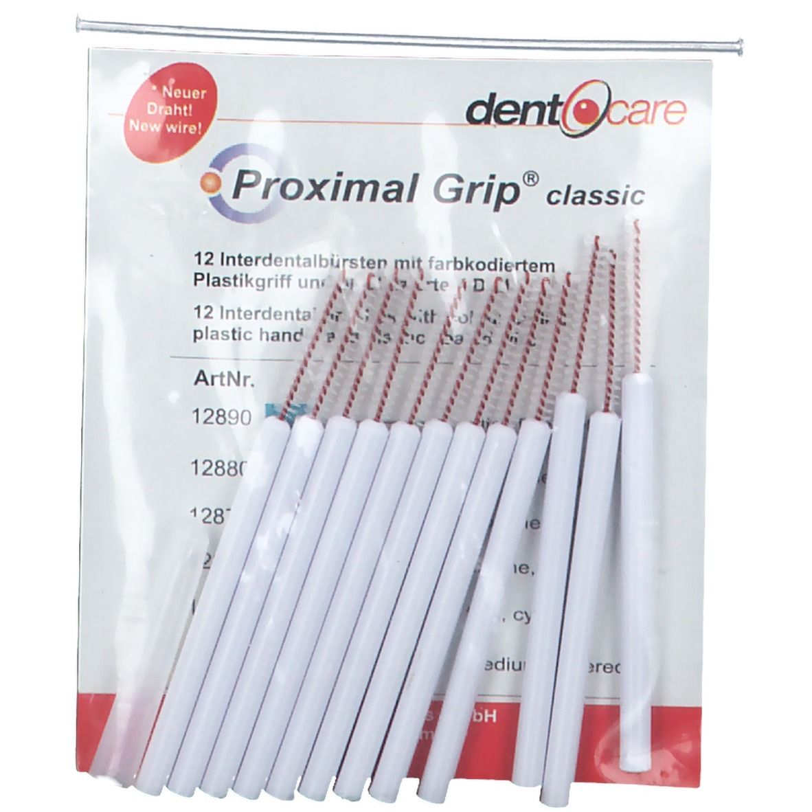 Dent-o-care Proximal Grip fein weiss Interdentalbürste 0,75 mm