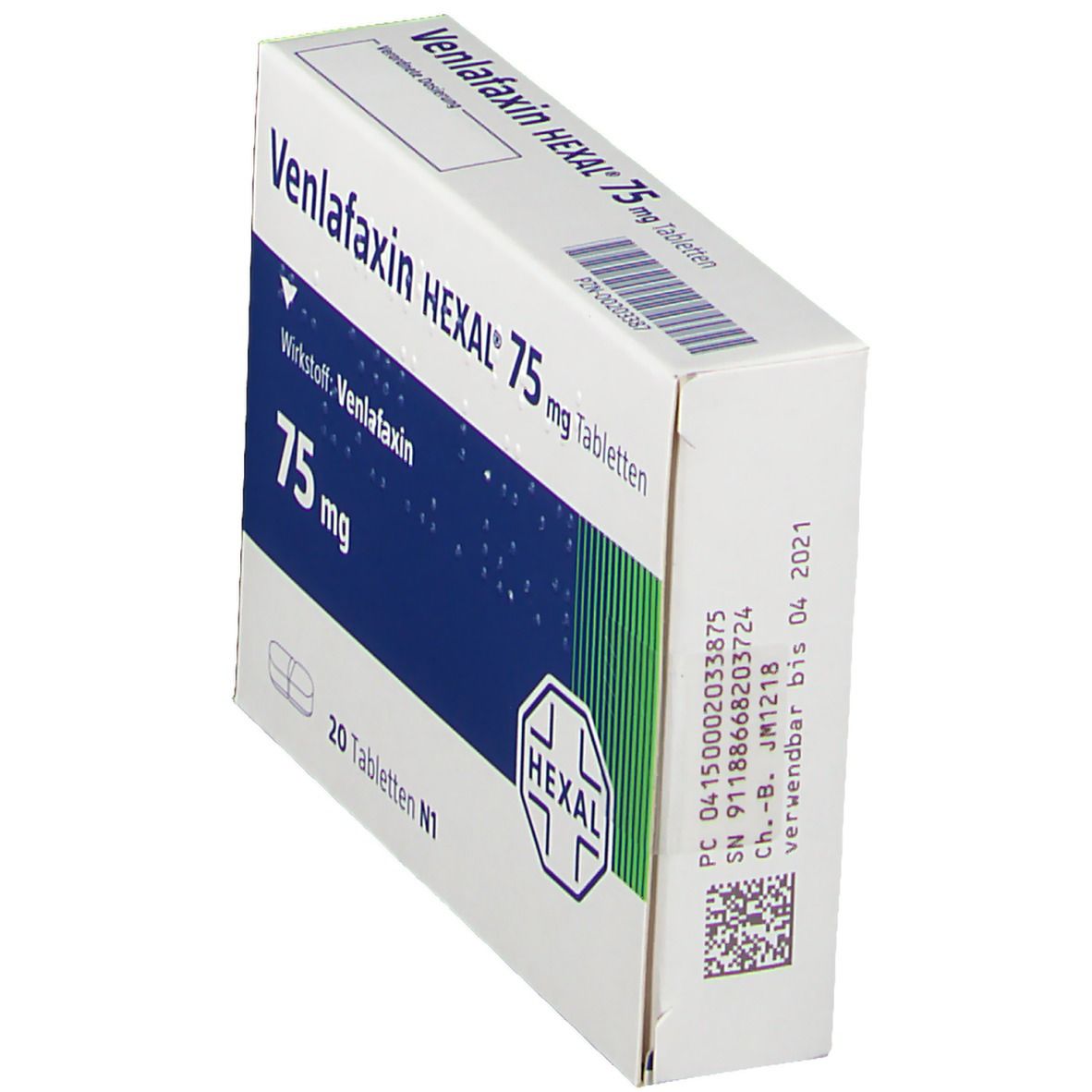 Venlafaxin Hexal 75 mg Tabletten 20 St