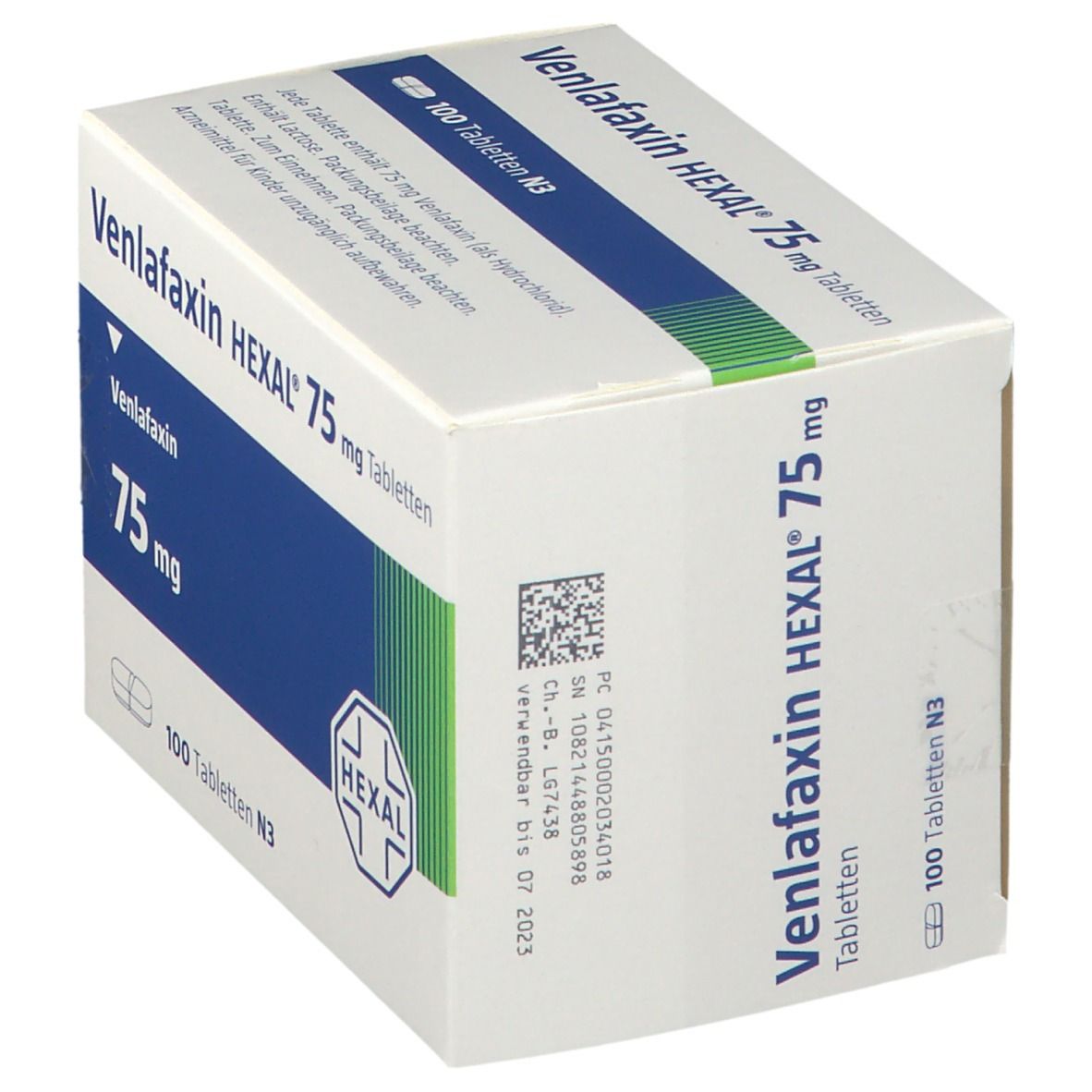 Venlafaxin Hexal 75 mg Tabletten 100 St